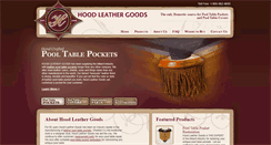 Desktop Screenshot of hoodleather.com