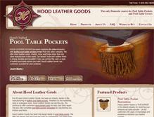 Tablet Screenshot of hoodleather.com